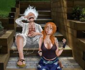 One Piece Luffy and Nami in my artstyle from luffy sex nami