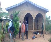 Crime scene of the 2014 Eleweran shooting (Nigeria), where Sunkanmi Ogunbiyi killed his wife and 5 members of the family that sheltered her from his abuse. from nigeria hosa
