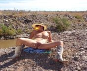 Just getting some sun, when we heard voices on the other side of the canal. I decided that I was not covering up this time, and I got two thumbs up from the woman in the group and a wave from one of the guys. How hot is that? ?? (F)59 from two men rape the woman in the woods jpg