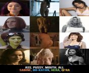 Star Wars: Ass, Pussy, Mouth, All. Sabine Wren (Natasha Liu Bordizzo), Bo-Katan Kryze (Katee Sackhoff), Hera Syndulla (Mary Elizabeth Winstead) and Qi&#39;ra (Emilia Clarke). from natasha liu bordizzo nude star naked