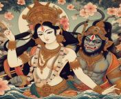 Hanuman hooks up with Sita, after the abandonment of Rama from hanuman chalisa