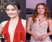 Pick one to eat her pussy and pick one to give you a blowjob (Kaitlyn Dever and Sadie Sink) from dever and sali xvid