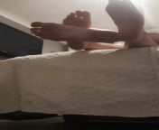 Husband and wife bed fun feet. from husband wife bed scene