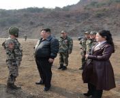 Kim Jong Un and his daughter on military training grounds from kim jong un wife naked
