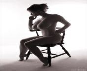 Lina Fay, seated art nude, very lovely breasts from lina hüesker nude