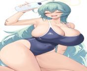 Yume in a swimsuit cooling off (Kuavera) [Blue Archive] from yume yazanami