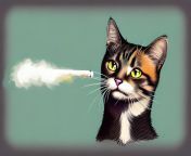 On a parfois des surprises avec les AI, javais demand un chat fumant un cigare from rajasthani cigare