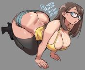New form of booty appreciation, when the booty cleavage is as deep as the frontal cleavage in one pic @RyoAgawa from deep cleavage while bending拷