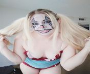 Clown makeup! LiliDromo.manyvids.com get the vid! Peeing, double dildo blow job and more! from pan com vid