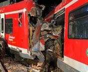 The 2022 Ebenhausen (Germany) Train Collision. A train driver departs without permission and overrides the triggered automatic emergency stop, causing a head-on collision. 1 person dies. A link to the full story in the comments. from a train