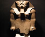 Posting ancient Egypt stuff cause why not part 1: A statue of pharaoh Tuthmosis III who expanded the Egyptian empire to its greatest ever size from egypt