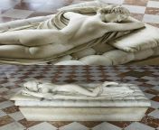 Sleeping hermaphrodite, Imperial Rome, c. 125 AD. Discovered in the Baths of Diocletian in 1618, it is now in the Louvre. The sculptor intended the statue to be perceived as female at first, revealing the figures dual nature when seen from the other side from hotel imperial
