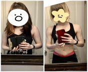 28/55 [130lbs &amp;gt; 113lbs = 17lbs] (18mos) Celebrating my arm progress today! Its where my fat is most stubborn and where my muscle takes the longest to grow. Theyre not anchor arms yet but Im proud of making them less noodly! from anchor aar