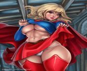Supergirl is giving you a peek at her panties (Artastayl) [DC Comics, Superman, Supergirl] from supergirl 2×4