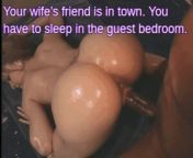 Your wife loves Brown Indian Cock so she decided invite her friend to your house but now you have to sleep in guestroom. from indian cock
