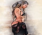 Sketch-Drawing of Mia-Julia Brckner #sensual #digitalart #illustration #makelove #erotic #lingerie #eroticart #sketch #drawing #art #scetch #hot from sex art drawing andy