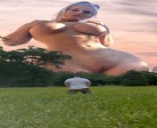 Worship your Giantess Linny: On your knees, every morning. from giantess ella