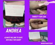 Andrea is a sexy little angel with a hole that aches to be split in half. Daddy is so proud of the little girl you have become ?? from www sexmex xxx andrea is a