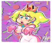 Princess Peach gets coomed on (DoolyBoyMan) [Princess Peach] from princess peach mmd