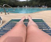 Pool day! Who wants to splash around with me?! See more of my content find me on feetfinder @ladtoehead3 DM me and for a pool video! from dsp hiralal swiming pool video