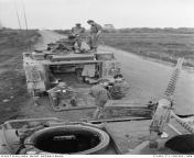 Vietnam War. February 1971. Crew members of M113 APC&#39;s enjoy a quick brew before they return to base after transporting soldiers of D Company, 7th Battalion, Royal Australian Regiment (7RAR), to a night ambush position in Phuoc Tuy Province. (430 x 65 from b d company p