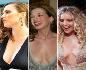 Hayley Atwell, Anne Hathaway, Jennifer Lawrence... Masturbate on her while she standing in front of you naked, Threesome with two girls, and Ass and titty grope from bilara porn with two girls jpg