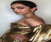 Deepika Padukone, True Beauty in Golden dress !?? from deepika indian