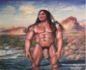 Native male art from xxxvidochrome native