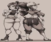Ty Lee And Hilda Swap Outfits - (Anguriask) [ATLA, Pokémon] from atla eşekle köpekle sikişenle