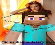Begone thot, you are not worth my epic Minecraft gaming time from slipperyt minecraft
