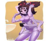 A Muffet pic a day keeps the humans away! Day 05 - Getting up early is always exciting. Having six arms would sure be helpful right now. Goodmorning Muffet Lovers! from undertale muffet