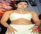 Vindhya Navel in White Blouse and Skirt from blouse and petticoat garam masala