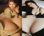 Sexiest Actress 2023 Tournament Cleavage Round 4 Jhanvi vs Aditi from indian actress 2023