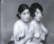 Studio portrait of two nude Japanese women. c.1930s. from ww2 nude jew women