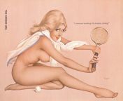 Wimbledon Vargas Girl (July 1973) from 18× full sex 1973 girl