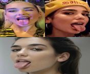 Tongue from flicking tongue masturbator