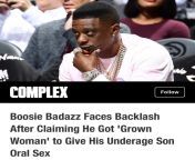 Boosie Badazz had a grown woman give oral sex to his 12-13 yr old son and nephews but he criticizes Gabrielle Union for allowing her child to identify as female. from 13 yers old son drinki