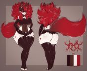 Ive been told my Fursona (Asthix) gives off mom vibes so heres a new ish ref that fully embraces such characteristics!!! What do yall think?!! from @idian a