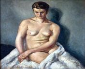 Georges Hanna Sabbagh - Nude Portrait (1925) from hanna zimmermann