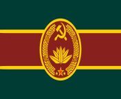 A Communist version of Bangladesh flag [OC] from park of bangladesh