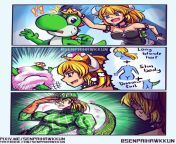 Yoshi Brando giving bowsette a run for her money. from bowsette pov