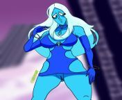 Blue Diamonds new dress (LeeFayArt) [Steven Universe] from blue saree aunty removing dress indian girl hidden cam