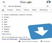 Wikipedia &amp; google strike again. Durga, Kali, Sita, Radha listed as asuras from tamil actress sita aunty all