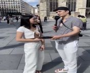 Sokak röportajında bir kadına hakaret ve taciz eden Mesut Can Eray için Viyana polisi harekete geçti. from taciz videoları