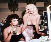 Going way back...Sophia Loren and Jane Mansfield from sopia loren and umar sharif ho