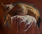 The Rape of Europe, artist Oleksii Gnievyshev, oil on canvas, 2015 from oleksii makovetskyi