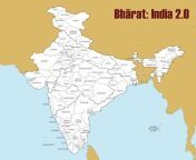 Proposed 75 states of India in prof Gautam desiraju&#39;s book Bharat :India 2.0 from india boodle সানিলিয়ন xx