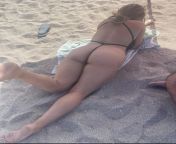 Almost nude in a nude beach with this mesh bikini from nude pragya ajoal nude