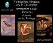 &#123;Image&#125; WormsignVore Animations MOVING to SubscribeStar! (?/Non-Human Preds)(F/Human)(Soft)(Oral)(unwilling)(nsfw)(OC: WormsignVore Animations) from sollyz animations
