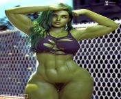 She-Hulk lost her outfit after transformation (Milapone) [Marvel] from all she hulk transformation